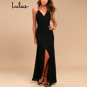 Lulu's Black Maxi Dress